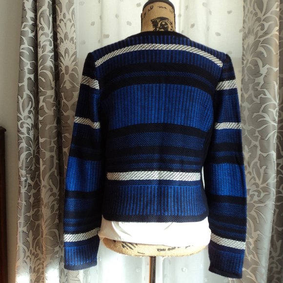 Bold Colored Crop Cardigan Moto Sweater - Picture 7 of 7